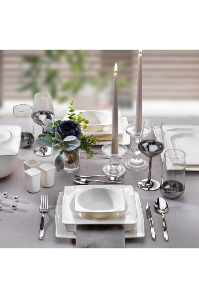 Glamor Private Ovqat To'plam 60 dona Oq - SCHAFER