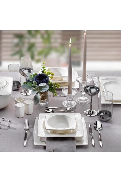 Glamor Private Ovqat To'plam 60 dona Oq - Modazone