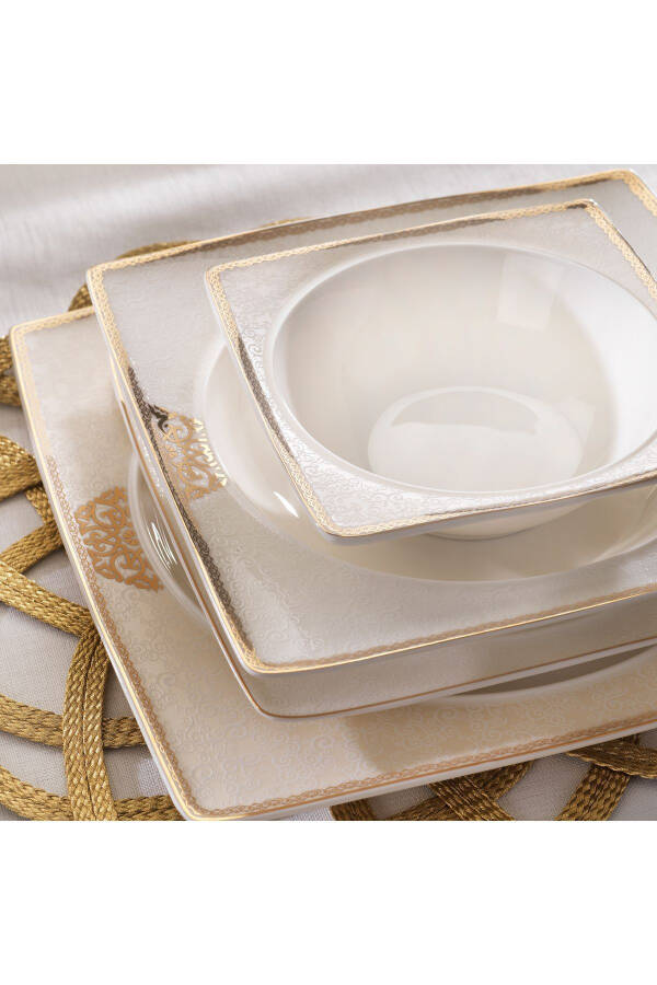 Glamor Regal Dinner Set - 60 Pieces - Gold - 4