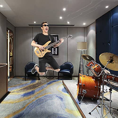 GLARRY Electric Bass Guitar Full Size 4 String Exquisite Stylish Bass with Power Line, Bag and Wrench Tool (Natural Wood) - 7