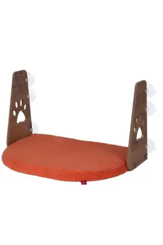 Glass Bed Suction Cup Cat Glass Bed Suction Cup Bed Orange-Orange - 2