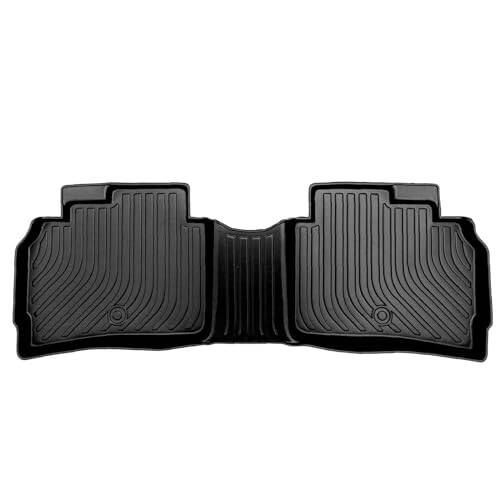 Gldifa Front Rear Floor Mats Compatible with Chevy Malibu 2016-2024 TPE Rubber All Weather Black 3pcs - 2