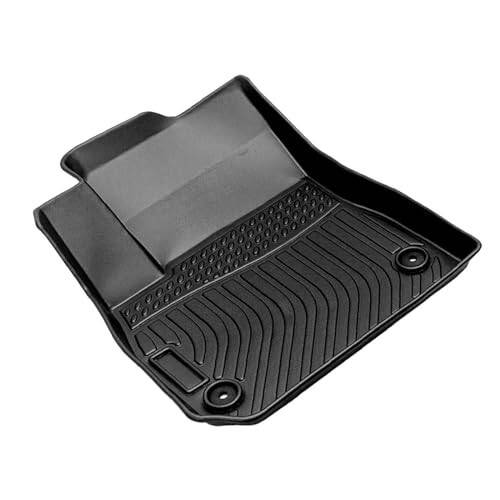 Gldifa Front Rear Floor Mats Compatible with Chevy Malibu 2016-2024 TPE Rubber All Weather Black 3pcs - 4