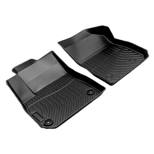 Gldifa Front Rear Floor Mats Compatible with Chevy Malibu 2016-2024 TPE Rubber All Weather Black 3pcs - 7