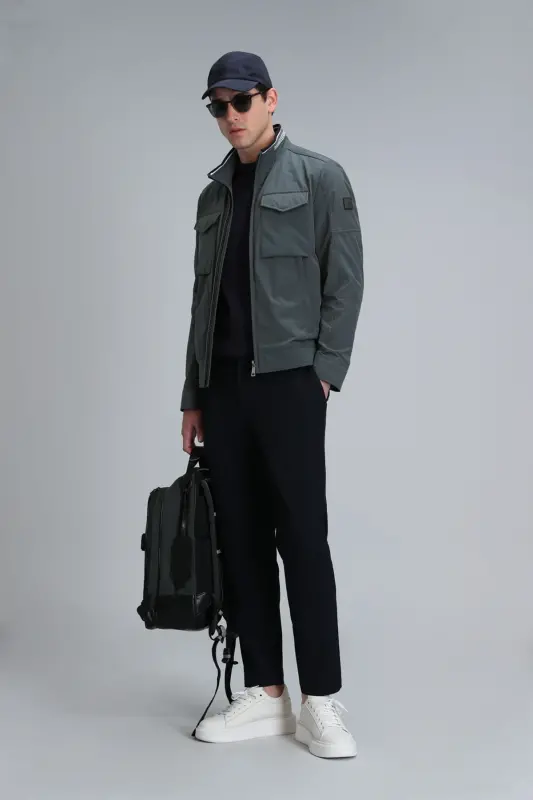 Glen Smart Erkaklar uchun Chino Shimlar Slim Fit Ko'k - LUFIAN