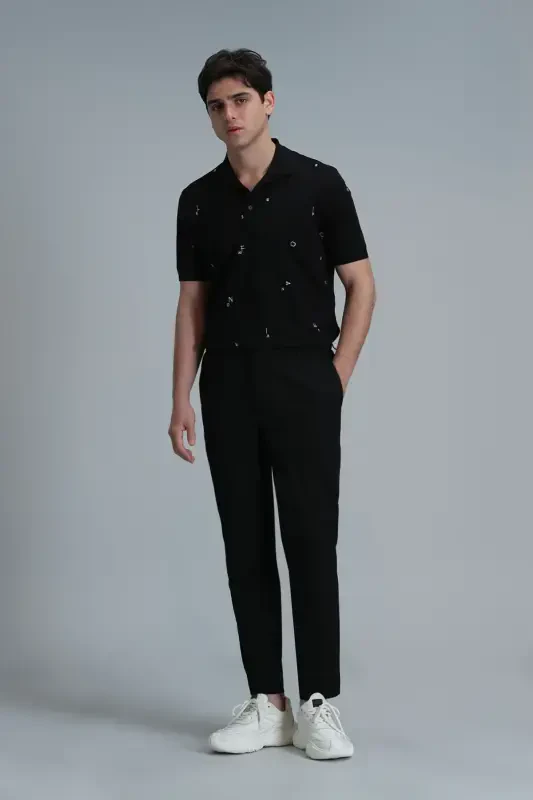 Glen Smart Men's Chino Pants Slim Fit Black - 5