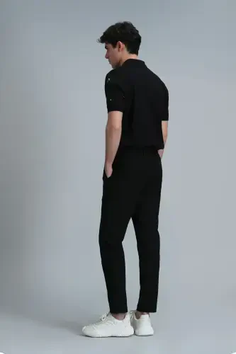 Glen Smart Men's Chino Pants Slim Fit Black - 6