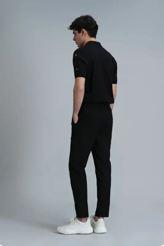 Glen Smart Men's Chino Pants Slim Fit Black - 6