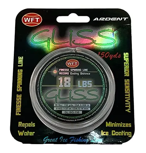 Gliss baliq ovlash liniyasi / 8-40 funt - 150 yard / Yashil / Nol cho'zilish / Kuchga nisbatan eng past diametr / Yuqori sezuvchanlik va yuqori liniyani boshqarish / O'rimdan ingichka va xuddi shunday kuchli 