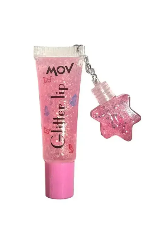 Glitter Key Lip Gloss Pink - 1