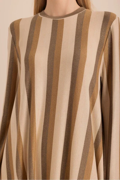 Glitter Knitted Asymmetric Tunic - 3