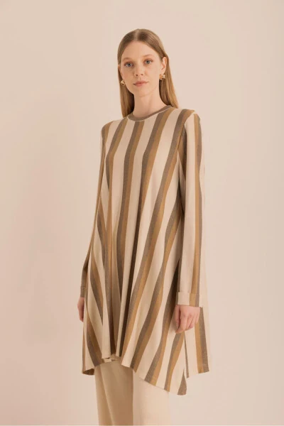 Glitter Knitted Asymmetric Tunic - 6