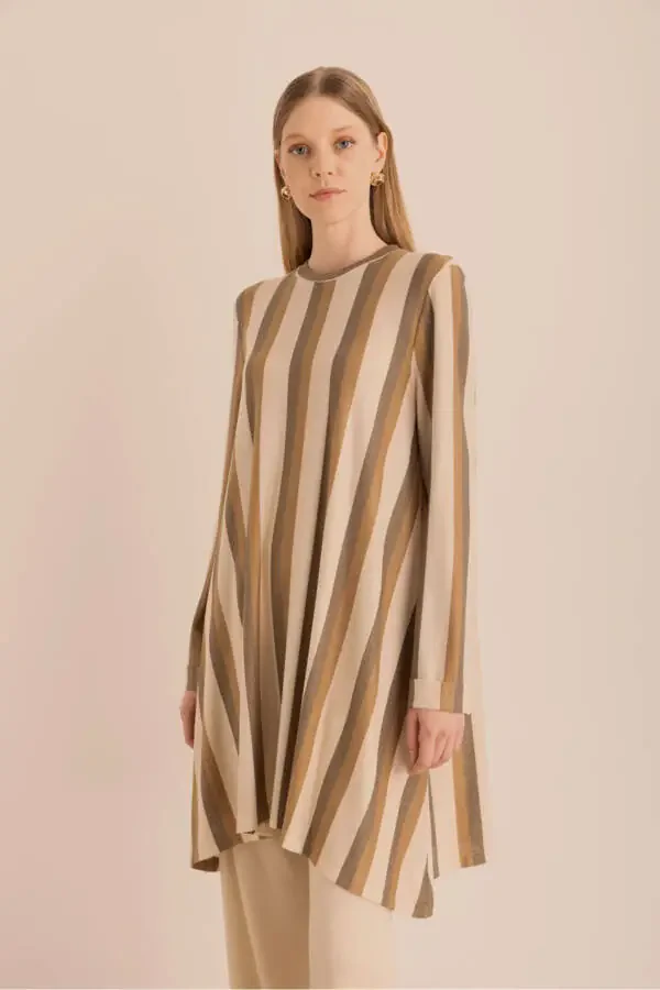 Glitter Knitted Asymmetric Tunic - 6