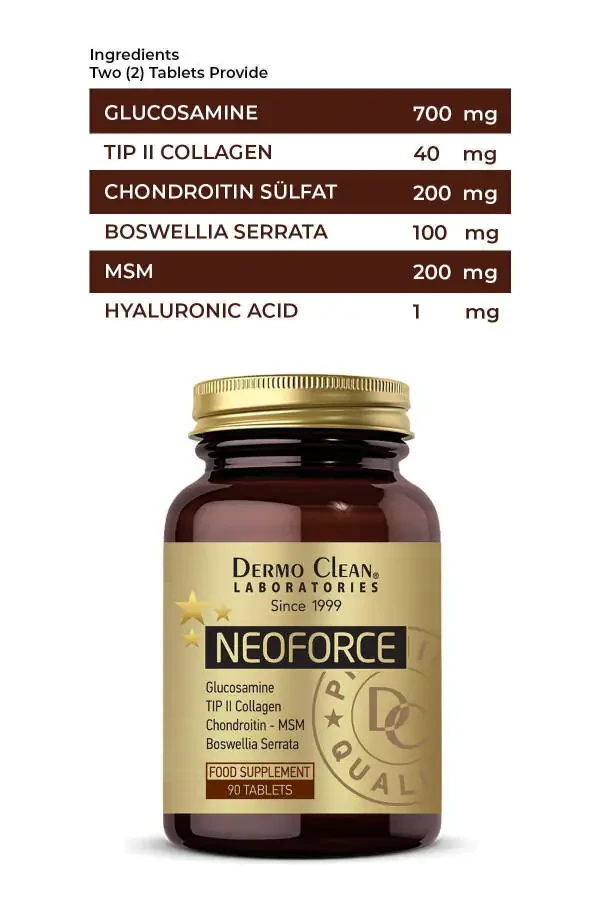 Глюкозамин, Хондроитин Мсм Тип 2 Коллаген, Гиалуроновая Кислота 90 Таблеток - 5