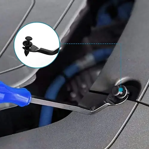 GLK Auto Trim Removal Tool Set, 5pcs Plastic Pry Tool Kit, Auto Trim Tool, Prying Tool, Car Door Panel Clip Revmoal Tool, Fasteners Remover - 3