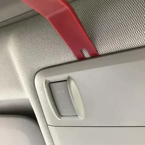 GLK Auto Trim Removal Tool Set, 5pcs Plastic Pry Tool Kit, Auto Trim Tool, Prying Tool, Car Door Panel Clip Revmoal Tool, Fasteners Remover, red - 7