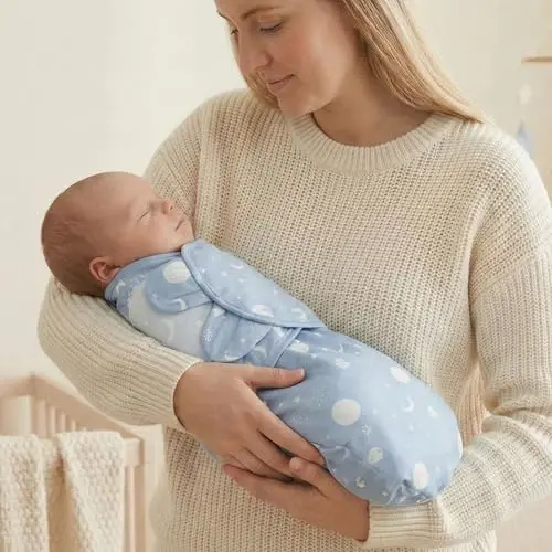 GLLQUEN BABY Chaqaloqlar uchun пелёнки O'g'il va qiz bolalar uchun - Yangi tug'ilgan chaqaloq пелёнка qopi 3 dona, Chaqaloq пелёнка 0-3 oylik, Yumshoq спальник, Adyol o'rami, Kosmos va Dunyo, Chaqaloq uchun zarur narsalar - 1