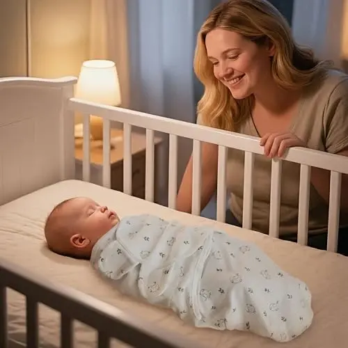 GLLQUEN BABY Girl Swaddles 0-3 Months - 3 Pack Baby Swaddles Sack for Newborn, Infant Sleep Sack, Easy Swaddling Wrap, Natural Adorableness, Nursery Swaddle Blankets Essentials - 3