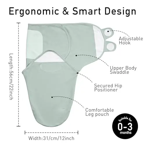 GLLQUEN BABY Girl Swaddles 0-3 Months - 3 Pack Baby Swaddles Sack for Newborn, Infant Sleep Sack, Easy Swaddling Wrap, The Summer of Monstera, Nursery Swaddle Blankets Essentials - 5