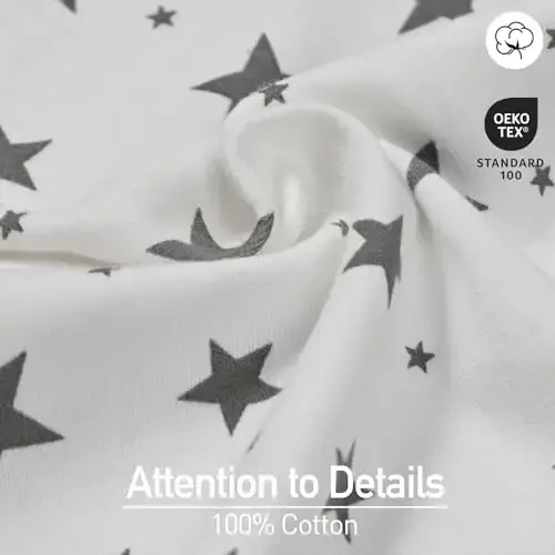 GLLQUEN BABY Newborn Swaddle Blankets for Baby Boy, 3 Pack Baby Swaddles 0-3 Months, Swaddling Sleep Sack, Infant Wrap Swaddle Sack, Elephant & Star & Stripe, Newborn Essentials - 7