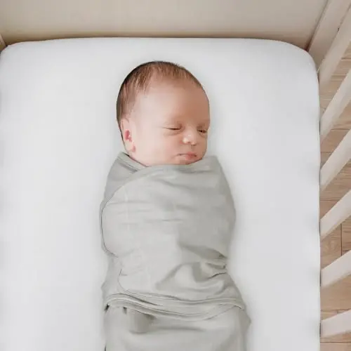 GLLQUEN BABY Organic Newborn Swaddles Sleep Sack, Swaddle Blankets for Baby Boy, 3 Pack Adjustable Wrap Set, Gray Starry Sky & Astronaut, 0-3 Months (Small/Medium) - 6