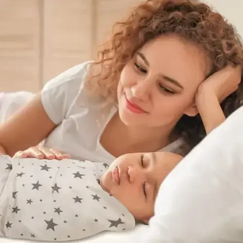 GLLQUEN BABY Пеленальные одеяла для младенцев мальчика девочки, 3-6 месяцев, серый слон звезда & полоса, набор из 3 пеленальных одеял, регулируемые пеленальные одеяла для новорожденных спальный мешок, (средний/большой) - 5