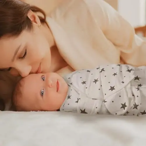 GLLQUEN BABY Newborn Swaddle Blankets for Baby Boy, 3 Pack Baby Swaddles 0-3 Months, Swaddling Sleep Sack, Infant Wrap Swaddle Sack, Elephant & Star & Stripe, Newborn Essentials - 3