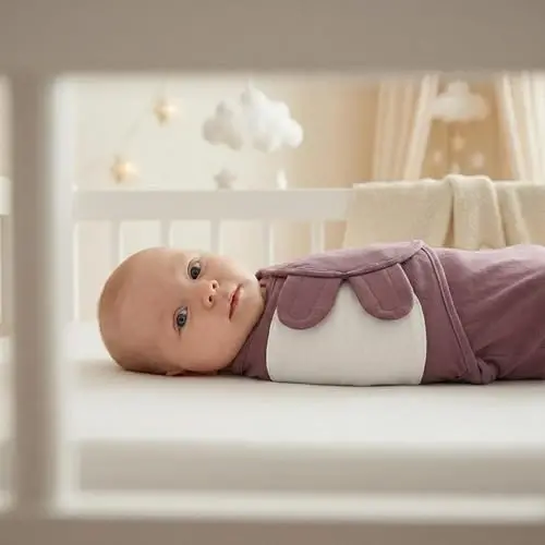 GLLQUEN BABY Swaddles for Newborns Organic Cotton, Soft Baby Girl Swaddles 3-6 Months, Reduce Startle Reflex Womb-Like Sleep Sack Wrap Nursery Swaddling Blankets Mauve Blush Dusty Rose - 3