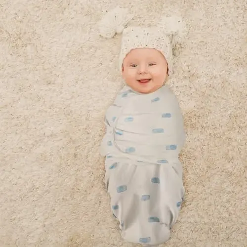 GLLQUEN BABY Swaddle 0-3 Months - 3 Pack Swaddles for Newborn, Adjustable Newborn Swaddling Wrap for Baby Boys and Girls, Swaddle Blanket Sleep Sack, Dinosaur & World, Easy Change - 4