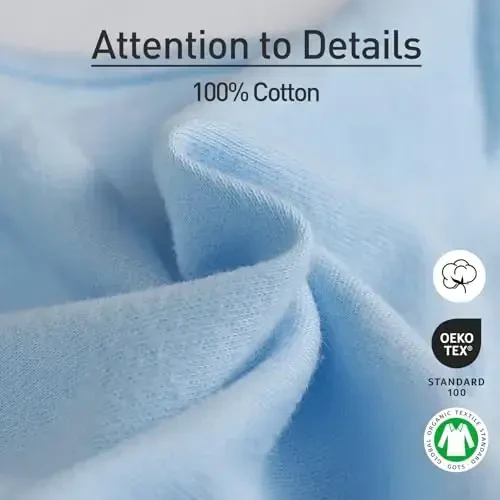 GLLQUEN BABY Swaddle Sleep Sack - 3 Pack Infant Swaddles for Newborn, Baby Swaddling Sack 0-3 Months, Ergonomic Newborn Swaddle Blanket for Baby Boy and Girl, Blue & Elephants - 5