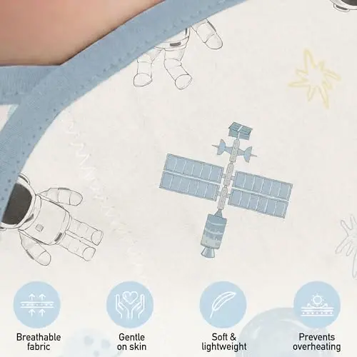 GLLQUEN BABY Swaddles for Babies Boys and Girls - Newborn Swaddle Sack 3 Pack, Baby Swaddle 0-3 Months, Soft Sleep Sack, Blanket Wrap, Space & World, Baby Essentials - 3