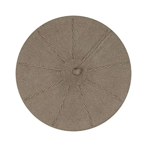 Gllutt CasModazoneere Beret Hat French Style Stretchy Knitting Solid Color Both Side Usable - Modazone (1)