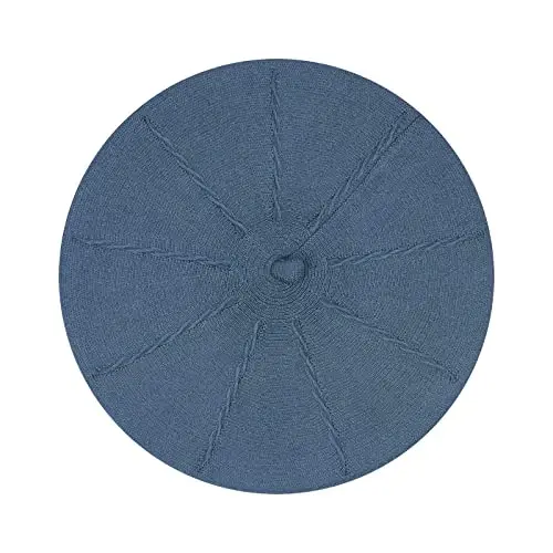 Gllutt CasModazoneere Beret Hat French Style Stretchy Knitting Solid Color Both Side Usable - 2