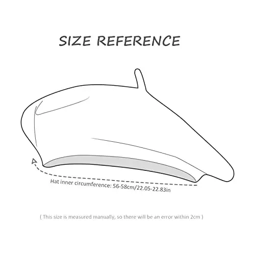 Gllutt CasModazoneere Beret Hat French Style Stretchy Knitting Solid Color Both Side Usable - 2