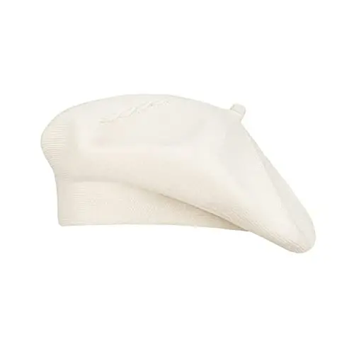 Gllutt CasModazoneere Beret Hat French Style Stretchy Knitting Solid Color Both Side Usable - 1