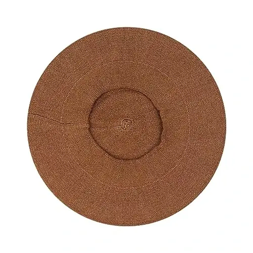 Gllutt CasModazoneere Beret Hat French Style Stretchy Knitting Solid Color Both Side Usable - 3