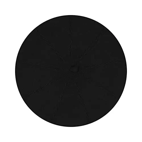 Gllutt CasModazoneere Beret Hat French Style Stretchy Knitting Solid Color Both Side Usable - Modazone (1)