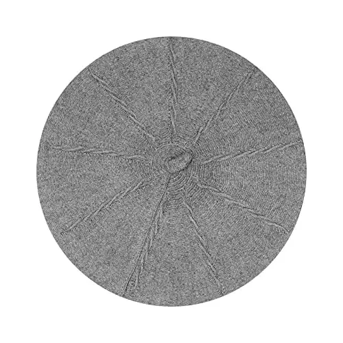 Gllutt CasModazoneere Beret Hat French Style Stretchy Knitting Solid Color Both Side Usable - 2