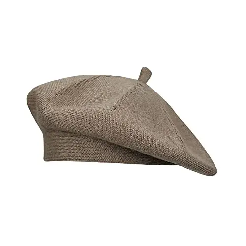 Gllutt CasModazoneere Beret Shlyapa Frantsuz Uslubi Cho'ziluvchan Trikotaj Qattiq Rang Ikkala Tomonlama Foydalanish Mumkin - GLLUTT