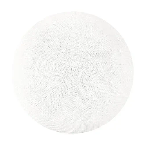 Gllutt Summer Knitted Thin Beret Hat for Women Size Adjustable French Style Solid Color 