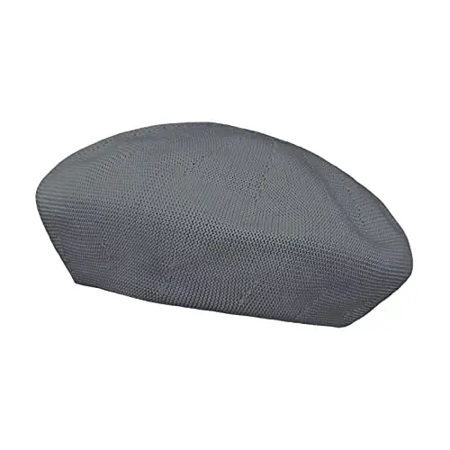 Gllutt Summer Knitted Thin Beret Hat for Women Size Adjustable French Style Solid Color - 3