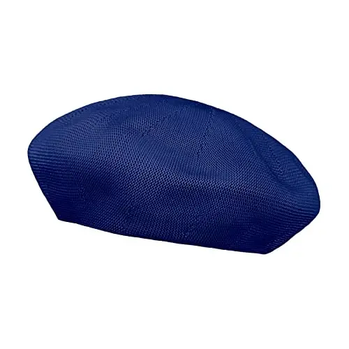 Gllutt Summer Knitted Thin Beret Hat for Women Size Adjustable French Style Solid Color - 3