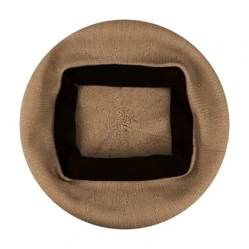 Gllutt Summer Knitted Thin Beret Hat for Women Size Adjustable French Style Solid Color - 3