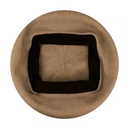 Gllutt Summer Knitted Thin Beret Hat for Women Size Adjustable French Style Solid Color - 3