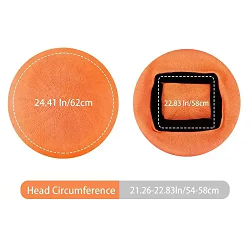 Gllutt Summer Knitted Thin Beret Hat for Women Size Adjustable French Style Solid Color - 5