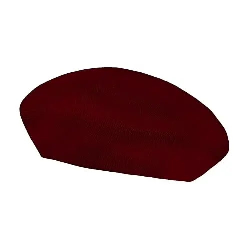 Gllutt Summer Knitted Thin Beret Hat for Women Size Adjustable French Style Solid Color - 3