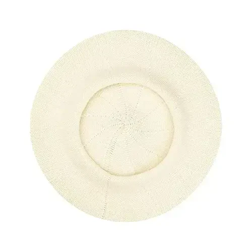 Gllutt Summer Knitted Thin Beret Hat for Women Slouchy Hat French Style Loose Soft Solid Color - 2