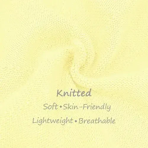 Gllutt Summer Knitted Thin Beret Hat for Women Slouchy Hat French Style Loose Soft Solid Color - 4