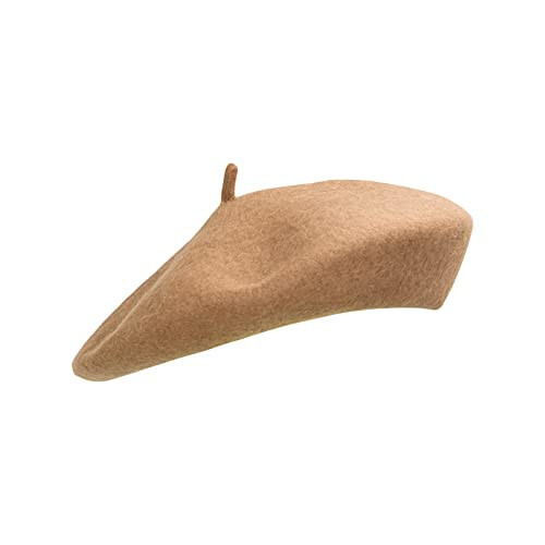 Gllutt Women Wool Beret Hat French Style Solid Color - 18