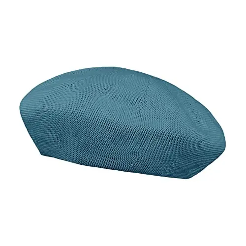 Gllutt Summer Knitted Thin Beret Hat for Women Size Adjustable French Style Solid Color - 3